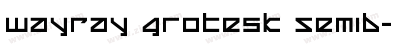 WayRay Grotesk Semib字体转换